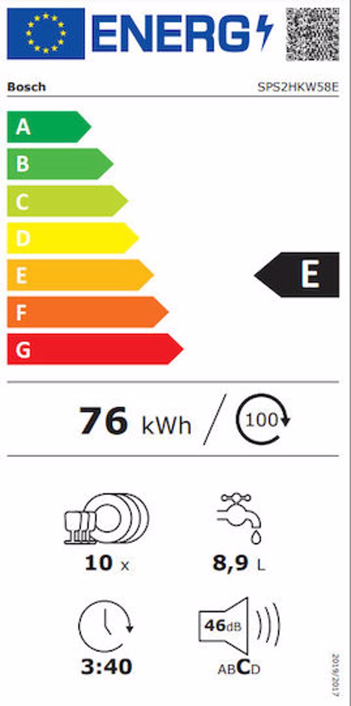 Bosch SPS2HKW58E Elefthero Pluntirio Piaton 45cm